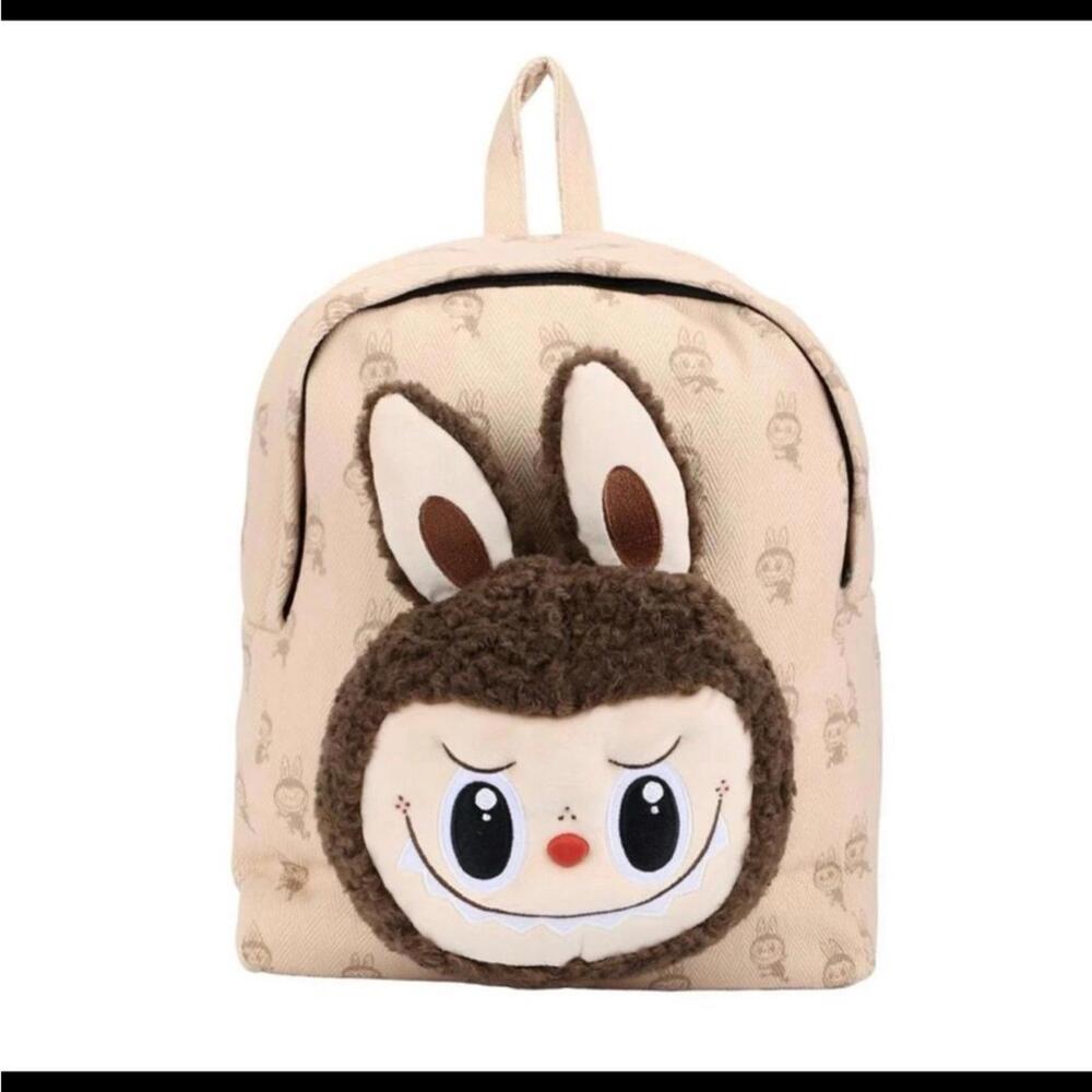 Labubu. Charming Brown and Cream Stuffed Animal Backpack [COPY]